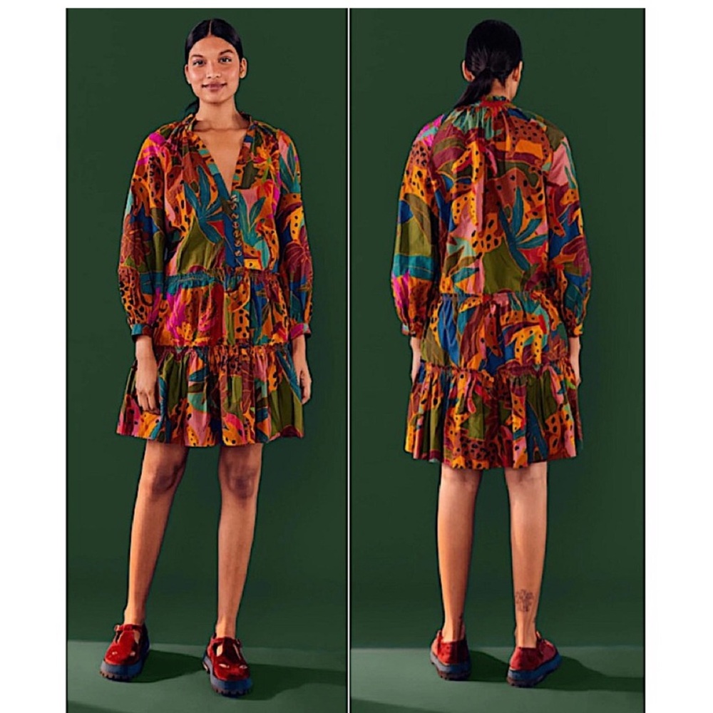 Farm Rio leopard mini dress